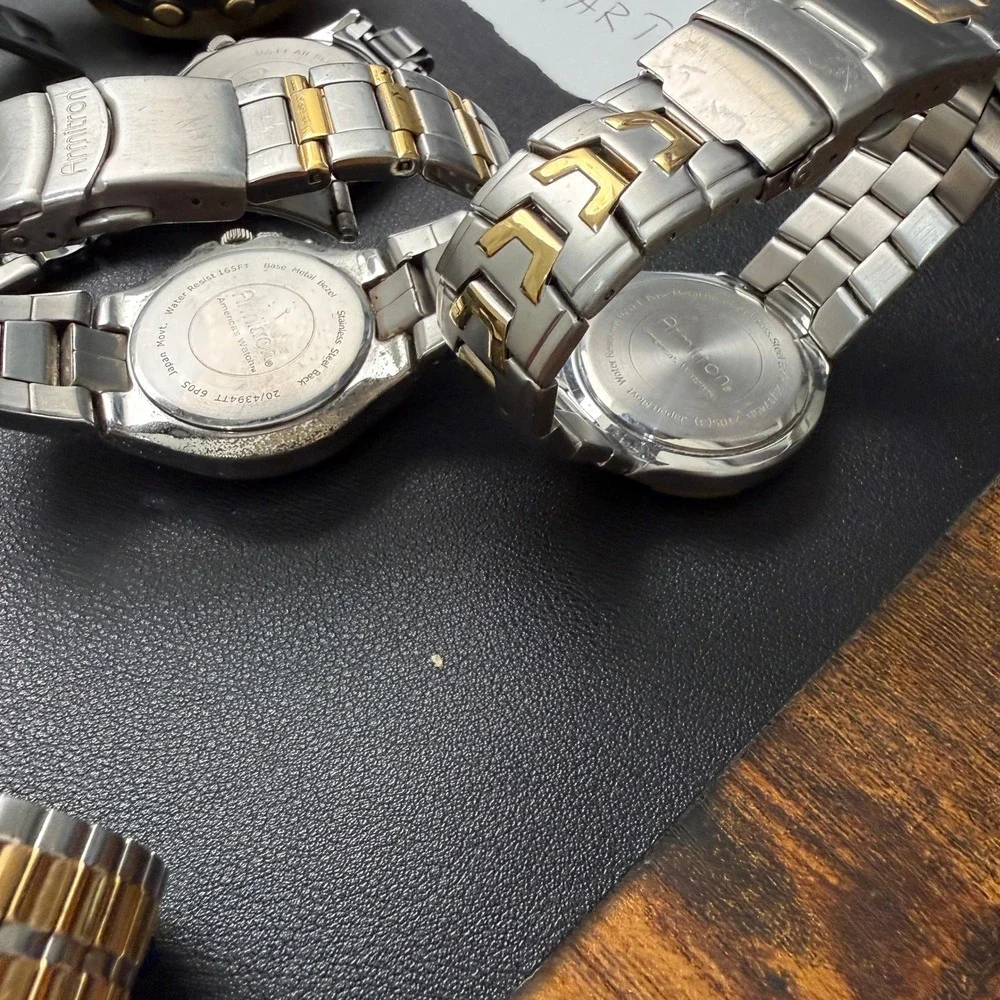 Set of 6 Armitron Men's Watches Analog & Digital Mix BROKEN FOR‎ PARTS